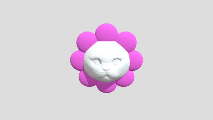 flower cat 3D Model