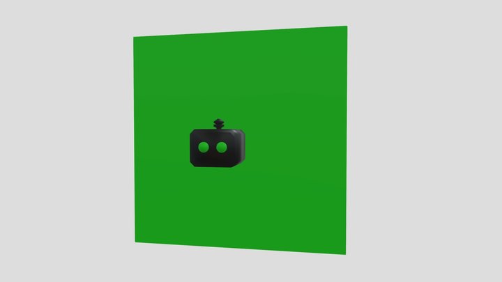 Quillbot Logo Bot's Head 3D Model