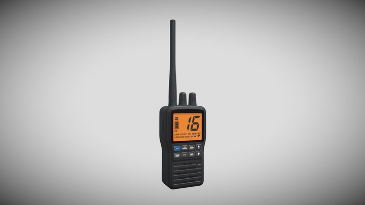 Handheld VHF Radio 3D Model