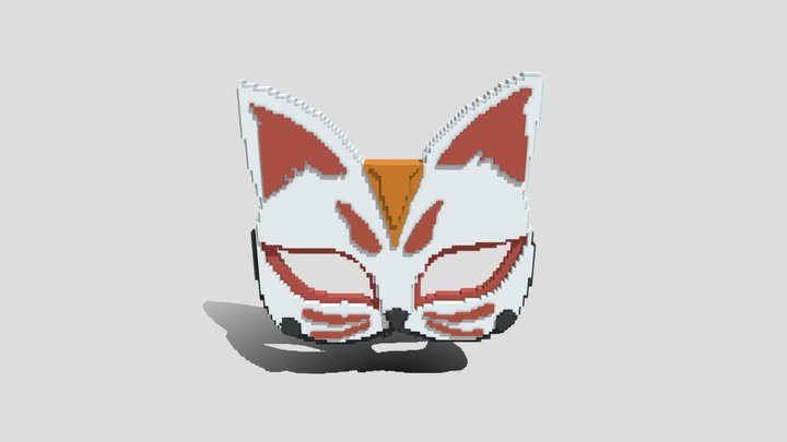 Minecraft 狐狸面具 3D Model