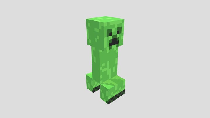 Minecraft Creeper | Bare Bones 3D Model
