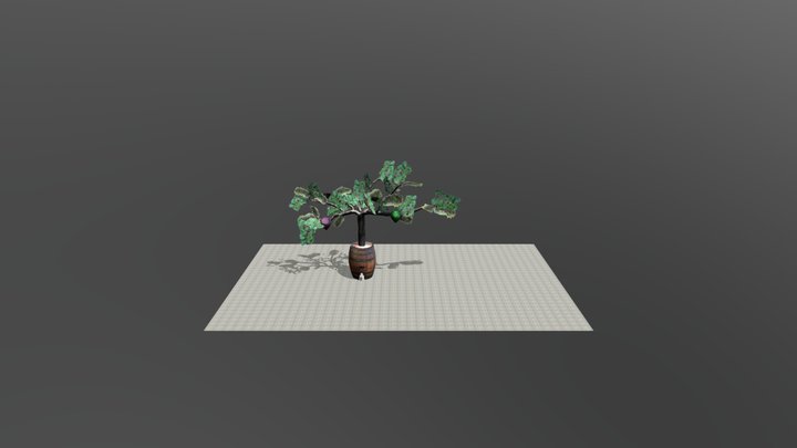 Wine Tree FBX 09 11 2018 A05 3D Model