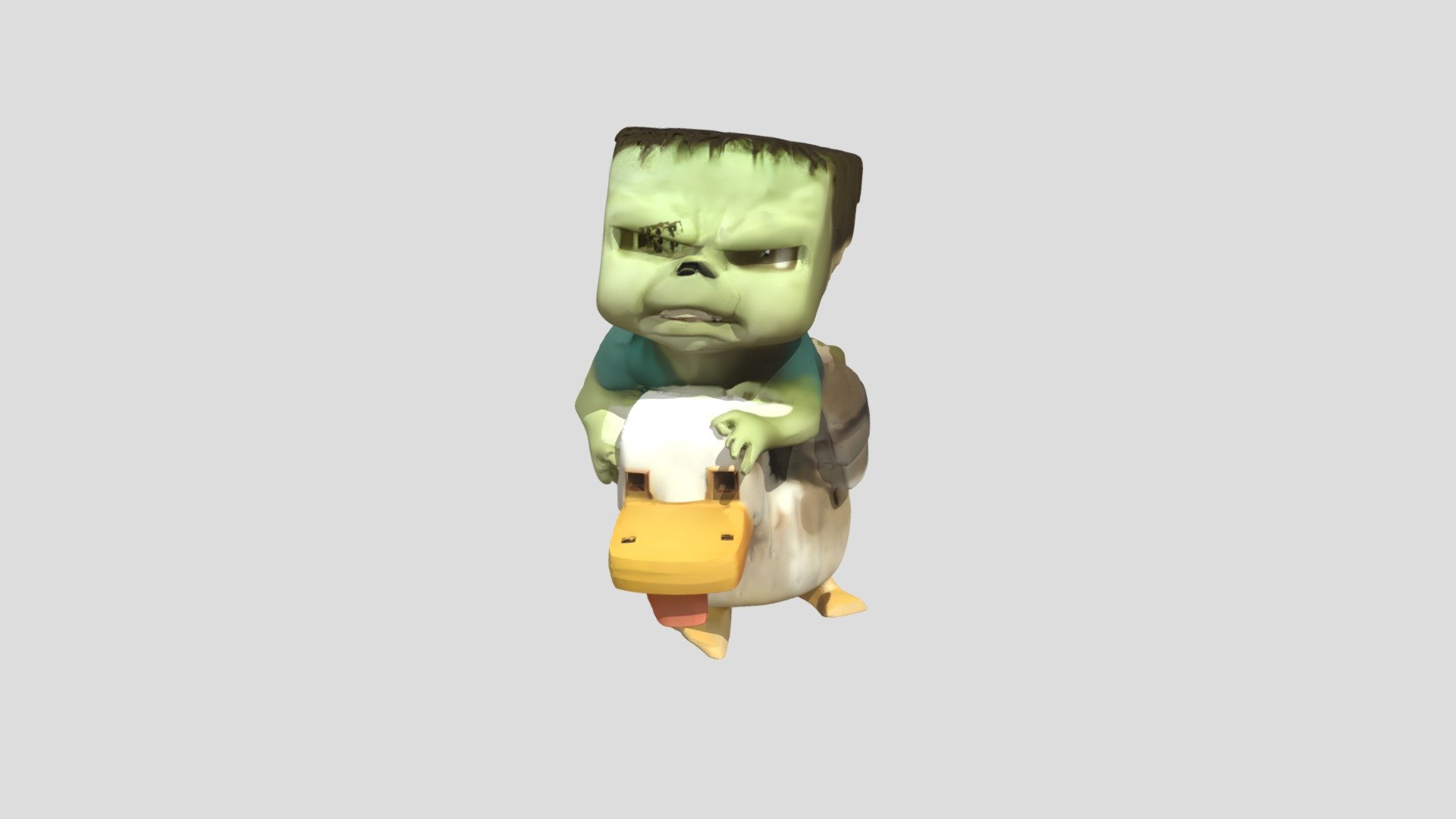 Chicken jockey Download Free 3D model by UniversalOnOhio💀💀💀💀💀