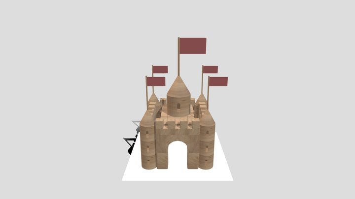 wk8 block castle 3D Model