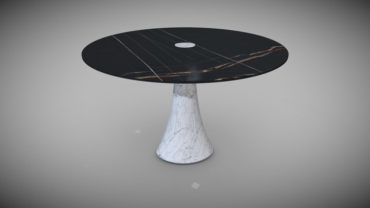 Trieste marble table 3D Model