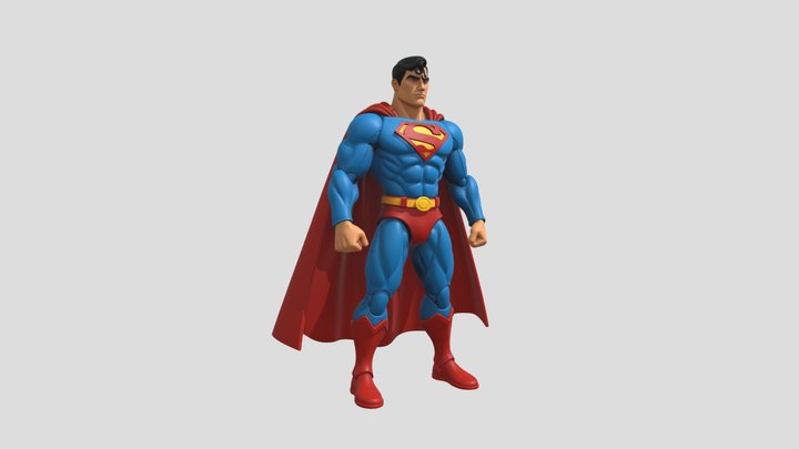 Super-Man Action Toy Figure 3D Model
