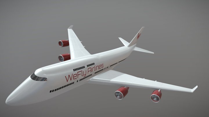 Boeing 747 3D Model
