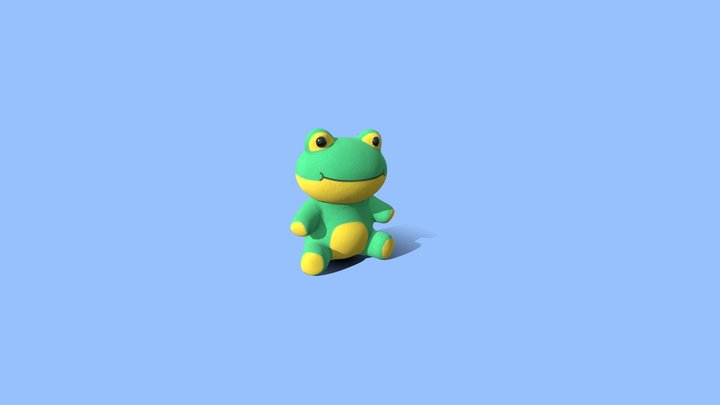 Frog Plushie 3D Model
