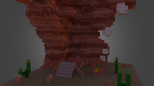 Cliff Camp 3D Model