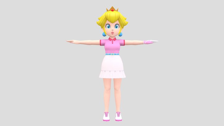 Peach (Mario Golf: Super Rush) 3D Model
