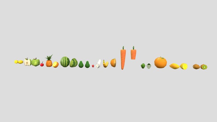 Fruits 3D Model