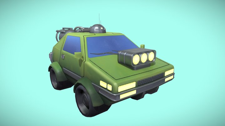 Cute Car 3D Model