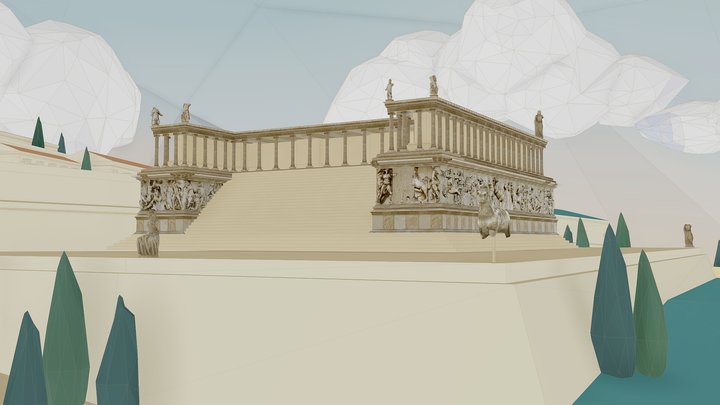 Pergamon Altar 3D Model