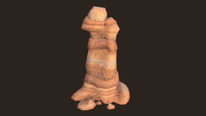 Natural Stone Tower prop 3D Model