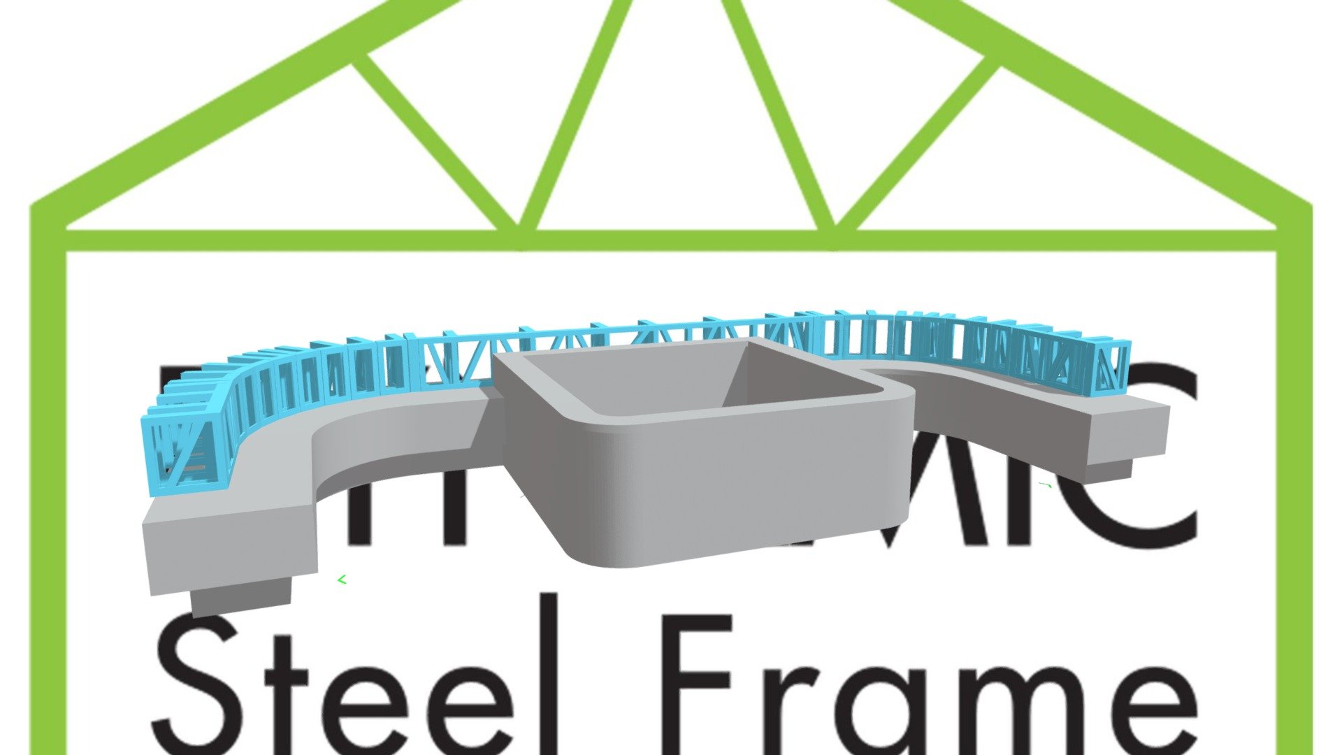 HALLMARC BENCH AREA 1 3D model by Dynamic Steel Frame