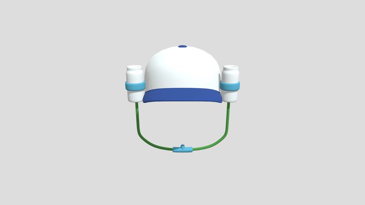 Spongebob soda hat 3D Model