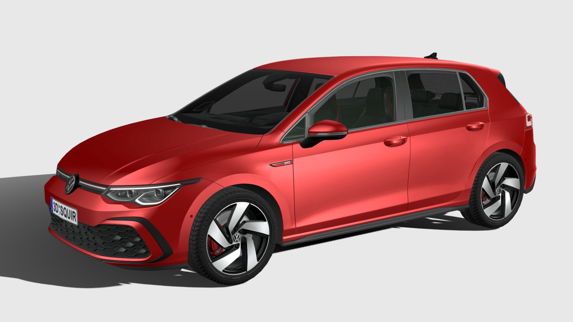 Volkswagen Golf GTI 5-door 2020 LowPoly - Buy Royalty Free 3D model by ...