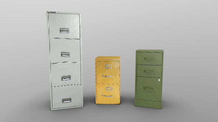 PSX Filing Cabinets 3D Model