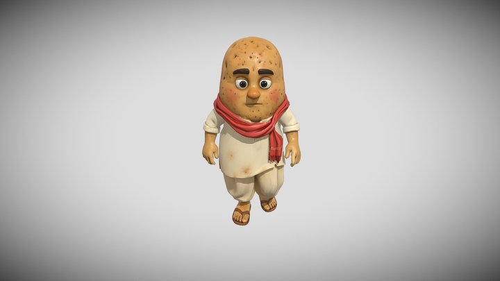 Potato Ai Story Hindi character – Modello 3D gratuito STL