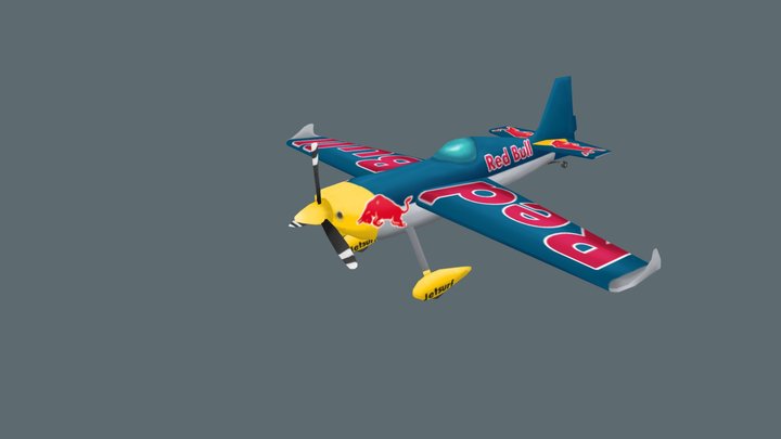 Edge 540 - Red Bull Wings 3D Model