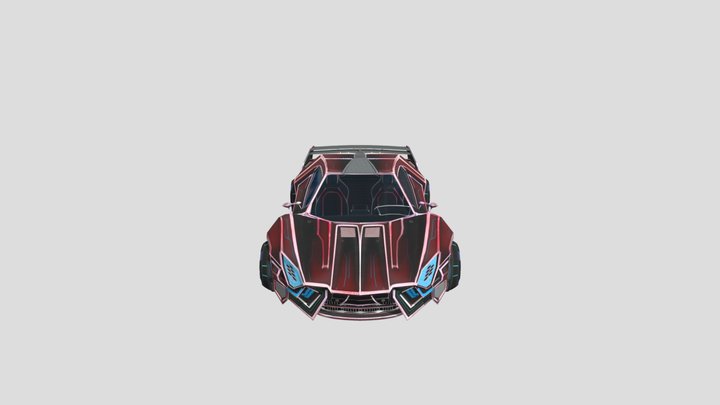 cyber-supercar 3D Model