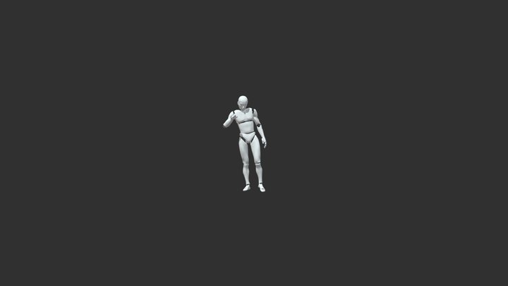 Waving A Fan 3D Model