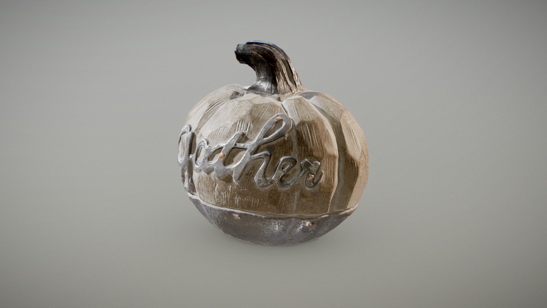 Galvanized Pumpkin