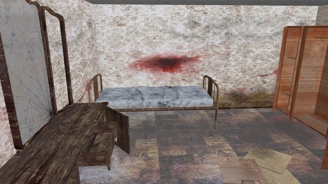 Furnitures for Broken Bedroom 3D Model