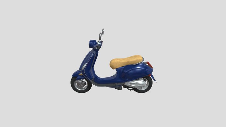 My 2008 Vespa LX150 3D Model