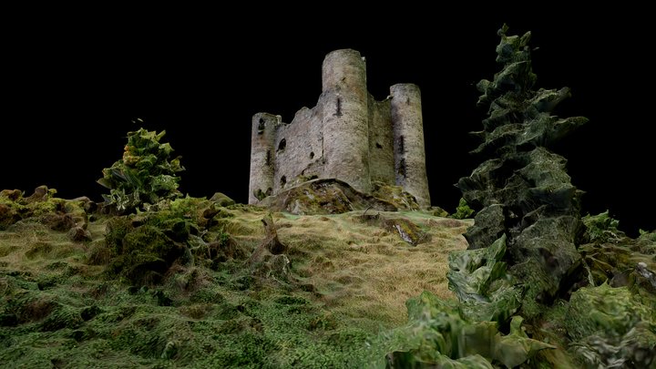 Chateau d'Alleuze dans le 15 (France) 2023 V2 3D Model