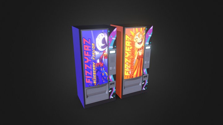 Vending Machines Sun and Moon | Fan Art 3D Model