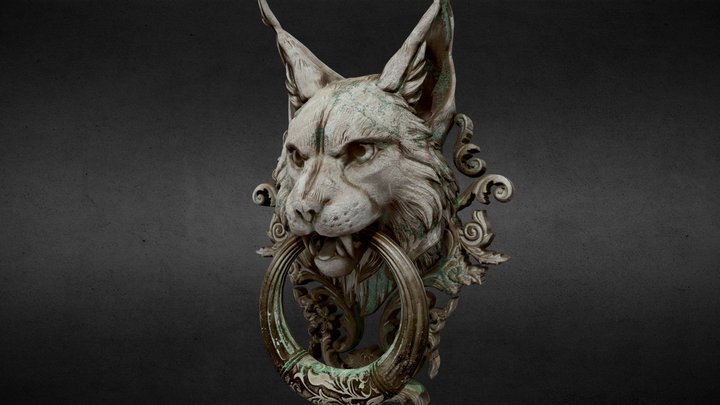 Lynx door knocker 3D Model