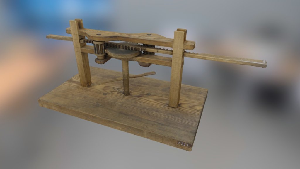 Christopher Polhem mechanical wooden modelTM1259