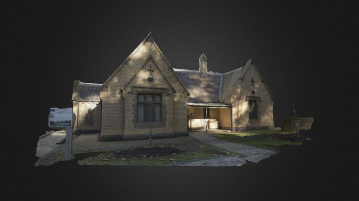 Melbourne University gate house 3D Model