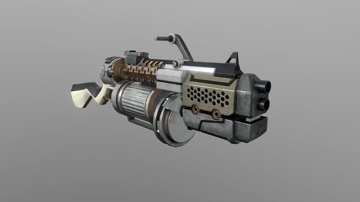 Grenade_Launcher_Weapon 3D Model