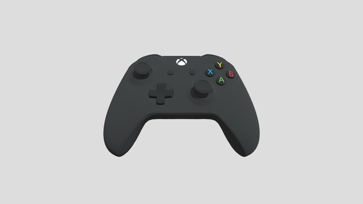 Xbox Inalambric Controller Black 3D Model