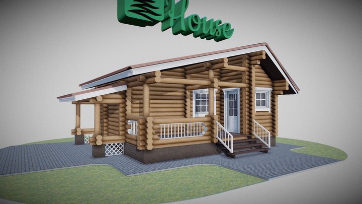 [phdoma.ru] Проект Клязьма [Wooden house] 3D Model