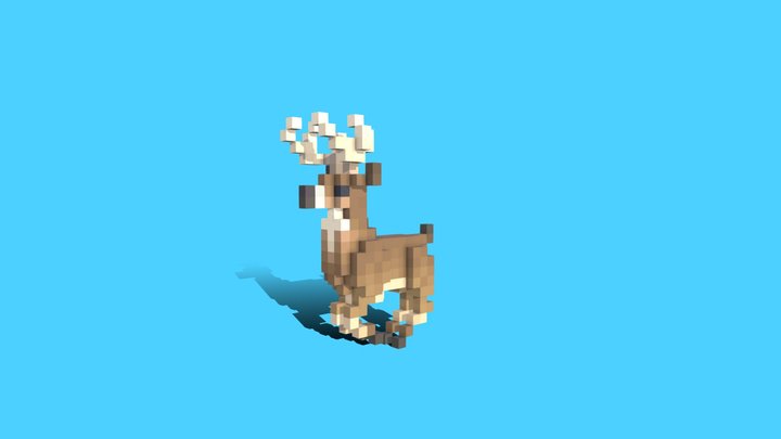 Deer (by @marcoapc_art ) [Voxel support test] 3D Model
