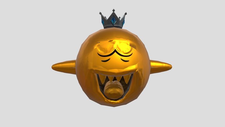 Mobile - Mario Kart Tour - King Boo Gold 3D Model