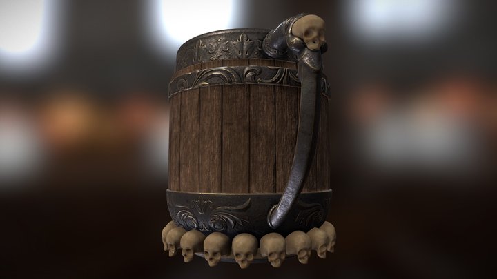 Medieval Tankard 3D Model