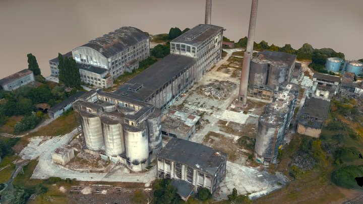 Abandoned Chemical plant Rüdersdorf  -RAWscan – Kostenloses 3D-Modell STL