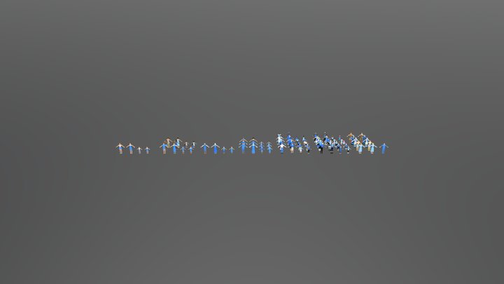 All Characters 3D Model