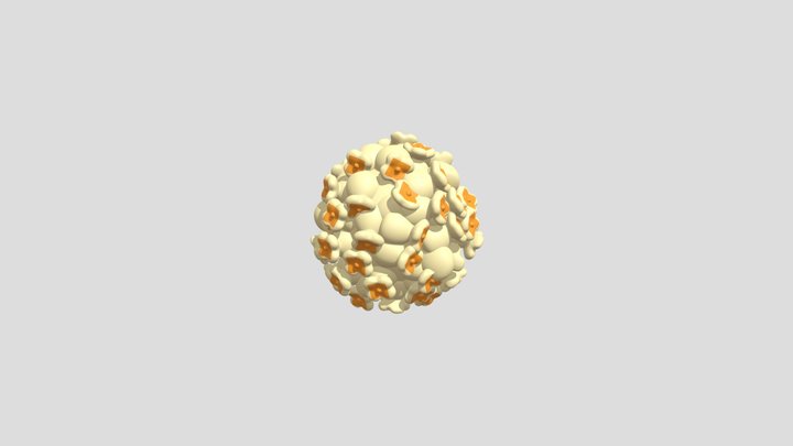 Popcorn Ball Meteor 3D Model