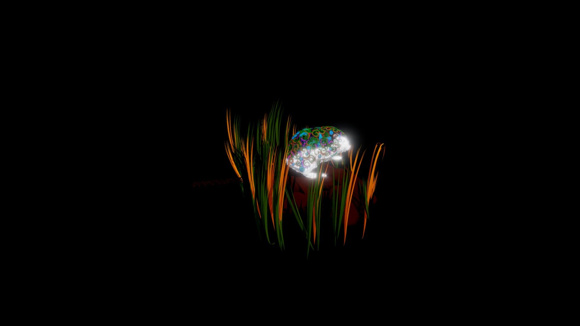 Tilt Brush model of a Kangaroo Rat