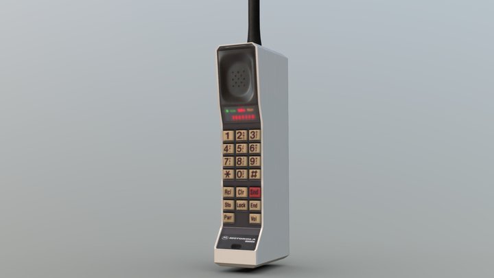 Brick Phone Classic 3D Model