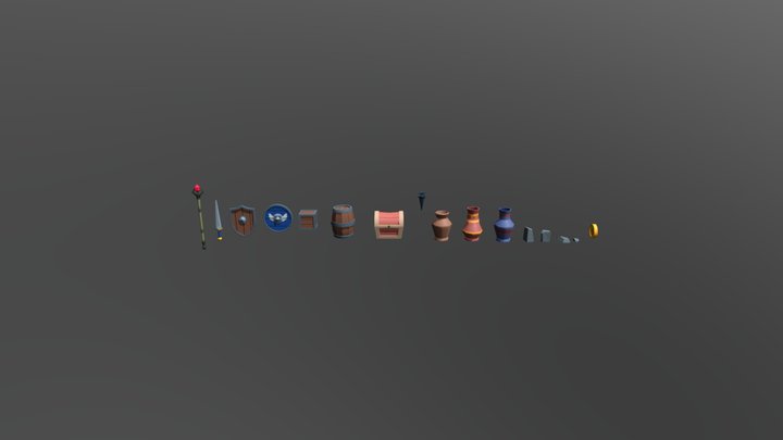 Low Poly Game Asset 3D Model