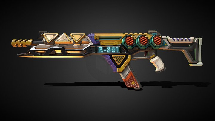 Apex Legends Carbine R301 The Drip – Free 3D Model STL
