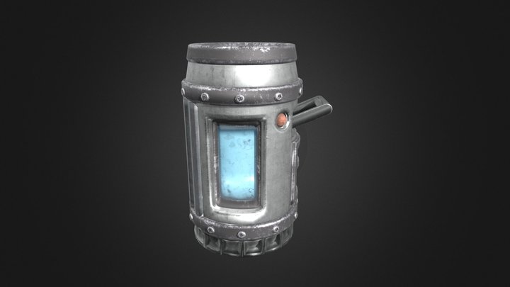 Sci-fi container 3D Model