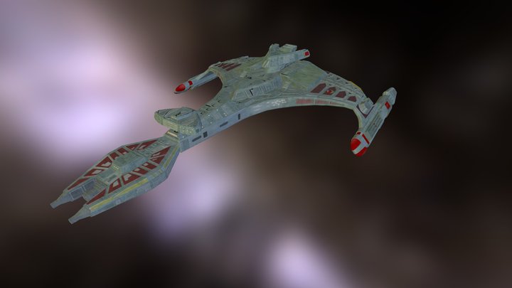 Klingon Vor'cha Attack Cruiser 3D Model