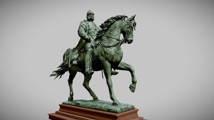 Kaiser Wilhelm I. – Denkmal Karlsruhe (3D Scan) 3D Model